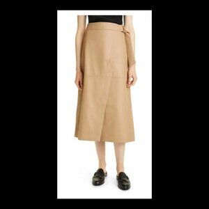 Ted Baker London Wrap A-Line Skirt - faux leather
